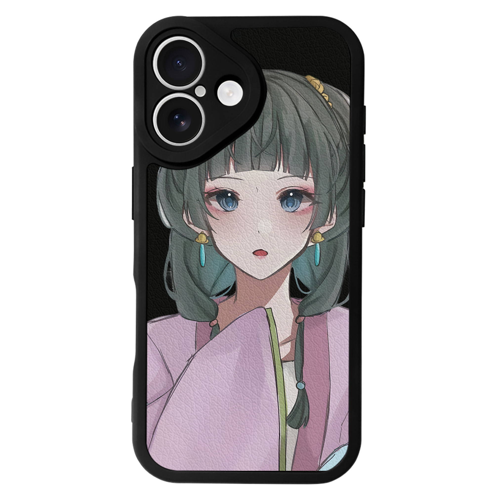 （画像用） 薬屋のひとりごと The Apothecary Diaries 【iPhone 16シリーズ対応】シリコンスマホケース（レザー調） 材質：シリコン